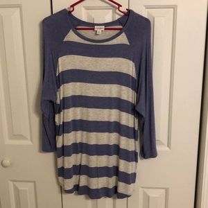 Lularoe randy shirt size XL light purple/grey